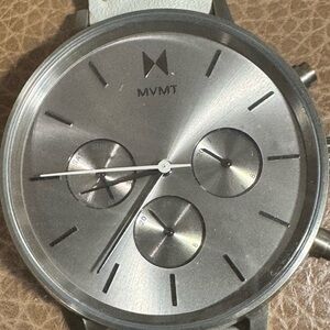 MVMT Silver Grey Voyager Dual Time Watch